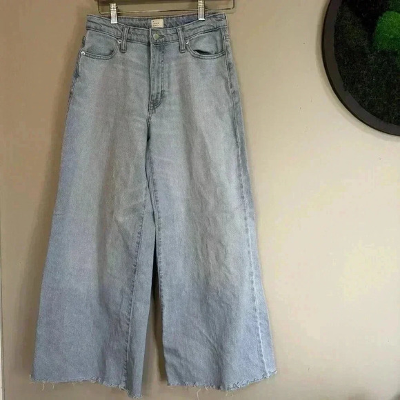 A New Day Jeans Women's 2/26 Wide Leg Baggy Light Wash Stretch Denim - Picture 1 of 10